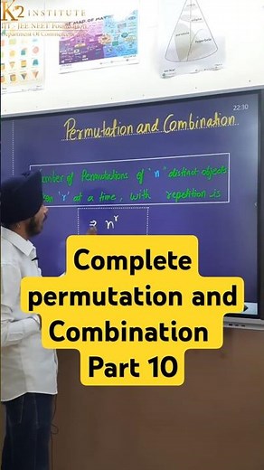 Class 11 Ch-6 | Permutation and combination | Permutations of object with repetition #maths