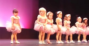 Girl's Tap Dance Recital Goes From Zero to Hero After She Spots Family In Crowd