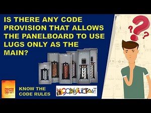 PANELBOARD MAIN LUGS ONLY - PHILIPPINE ELECTRICAL CODE