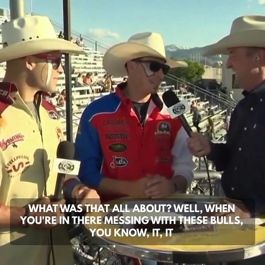 Cody Webster explains what it’s like to bullfight in Reno! #rodeo #cowboy #renorodeo #bullfighter