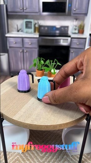 Making Mini Stuff for Dolls | 3D Printing Dollhouse Miniatures | Kitchen Appliances | Kettle
