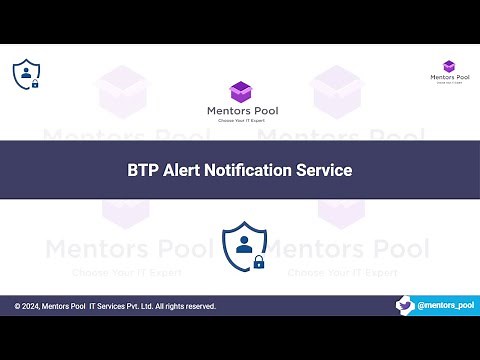 SAP BTP Alert Notification Service Tutorial 2025 | Real-Time Alerts on BTP | DevOps & Admin Training