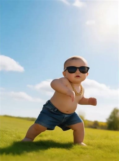 Viral funny baby dance video | Kling AI video generator. #minimooai #aivideogenerator