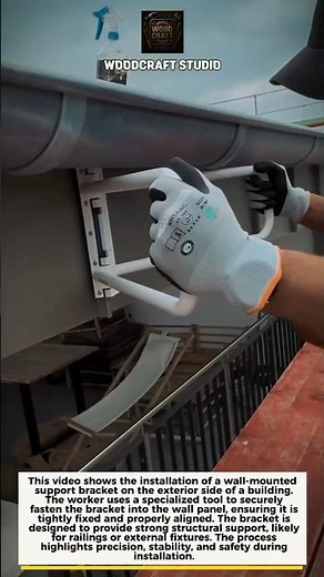 Heavy Duty Wall Bracket Install 🔧 Strong Fix Fast! #construction #tools #DIY