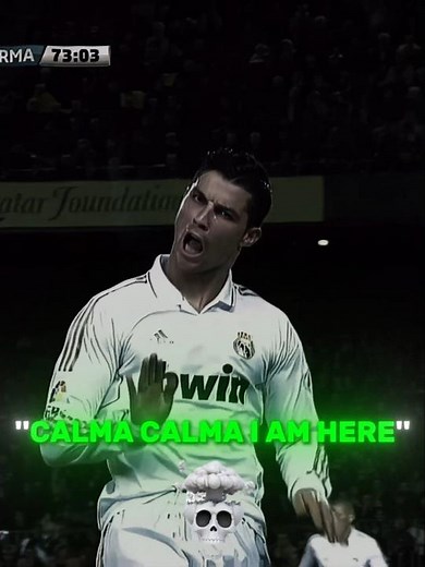 Cristiano Ronaldo “Calma Calma I’m Here” vs Barcelona 😤🔥 | El Clasico GOAT Moment ⚽🐐#shorts #viral
