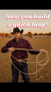 16K views · 201 reactions | How you build a quick loop! #calfroping #breakawayroping #training #lessons #tips #coaching | Rodeo Gym | Facebook