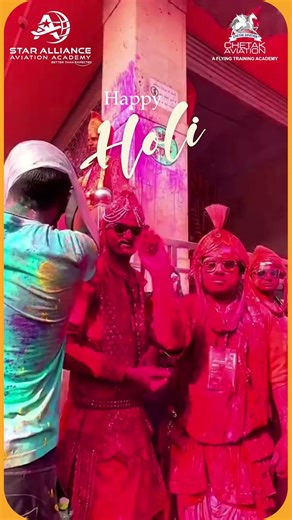 Flying High with Colors: Holi 2026 at Star Alliance & Chetak Aviation!
