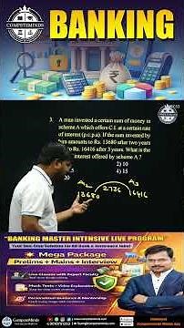 Banking Compound Interest Simple tricks | #sivareddylogics #competemindsacademy