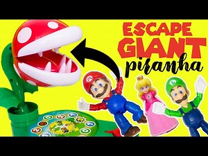 Super Mario Bros Movie Bowser Traps Peach! Escape GIANT Piranha Plant Game! - Videos For Kids