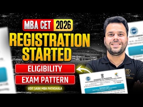 MBA CET 2026 Registration Started | Eligibility, Exam Pattern | Udit Saini MBA Pathshala #mahmbacet