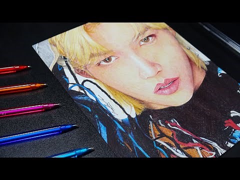 Drawing FELIX - Stray Kids | Ballpoint Pen