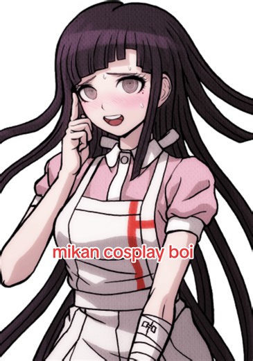 gingerbread man.... mikan mikan mikan #danganronpa #mikantsumiki #cosplay #danganronpa2 #fyp