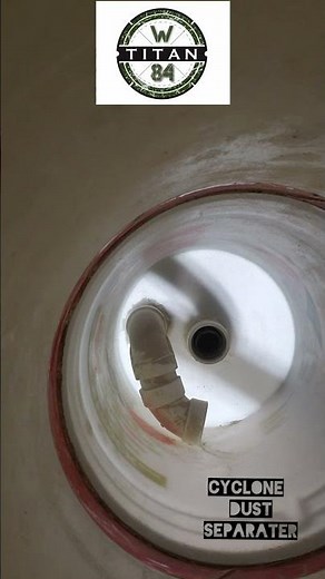 DIY Cyclone Dust Collector (inside view)