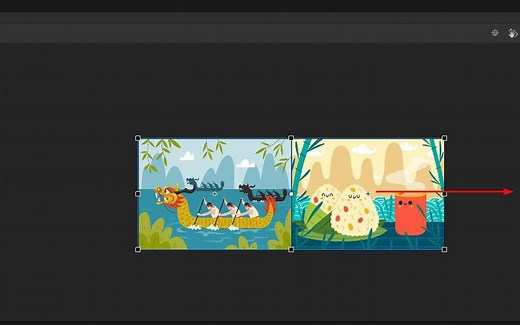 Animate如何制作图片移动切换的动画效果