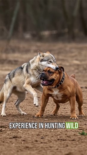 Wolf vs Bulldog – Who Wins? #WolfvsBulldog#AnimalBattle#WildVsDomestic#WolfFacts#BulldogPower