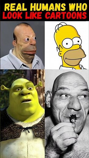 Real Humans Who Look Like Cartoon Characters 😲 #shorts #cartoon