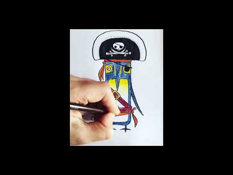 Rob Biddulph: How to draw a pirate penguin