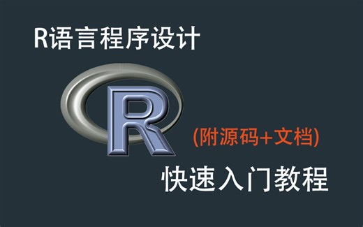 【R语言教程】R语言入门到实战，这一个视频就够了！小白轻松入门，附源码+文档！