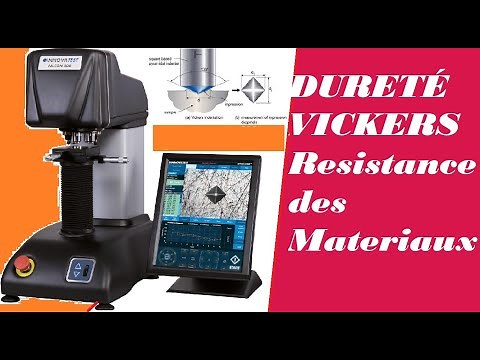 DURETÉ VICKERS HV10 10kgf (RDM:Résistance des matériaux, Genie Mecanique) METALLURGIE PHYSIQUE