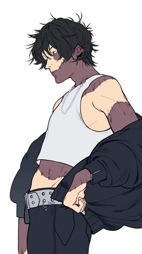 S H I N O N on Instagram: "Dabonuel Dabi #dabi #todoroki #speedpainting #digitalart #clipstudiopaintart"