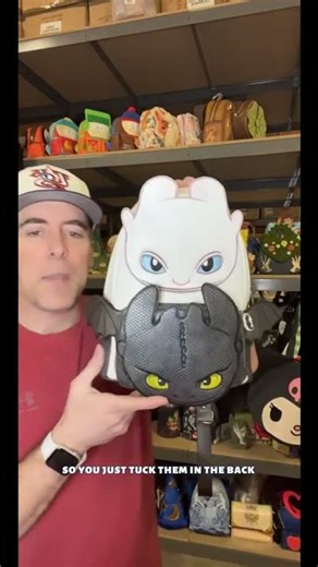 How to Train Your Dragon Light & Night Fury Cosplay Mini Backpack