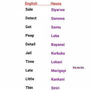 Learn Hausa and English language words #learninghausa #Learn #Hausa #English #fypシ゚viralシ | Iro Na Iro