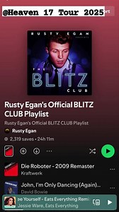 Sofa surfing Tour or Life on The Road ( David Brent) my new album only digital release atm loads of requests for physical copies. Romantic out now | Rusty Egan