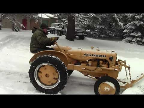 Allis Chalmers IB Plowing Snow