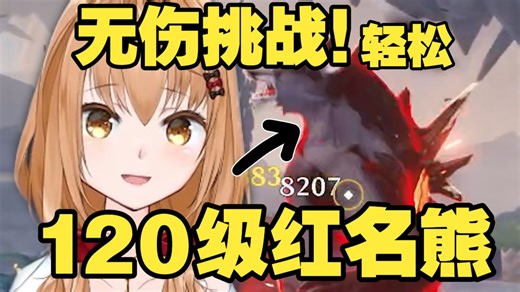 艾因真不是区！！😭😭艾因60级无伤通关120级红名熊哥成功证明自己！【艾因Eine/鸣潮】