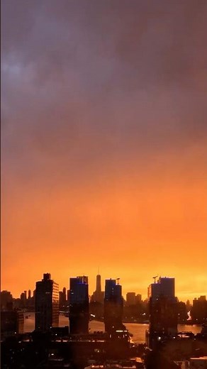NYC Timelapse - July thunderstorm blows through New York City - July 3, 2026