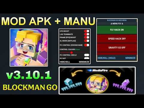 Blockman go mod apk 3.10.1 | Mod Menu 2026 | Unlimited GCubes & Fly, Speed | Free 2026 | Latest Mod