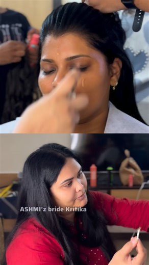 N.D. Asmitha🌟 on Instagram: "This is my beautiful bride Krithika — a dental doctor with the sweetest heart and the warmest aura 🤍 So kind, so polite, so energetic, and so positive to be around… working with her felt truly special. For her reception, we created a soft semi-dewy glam — fresh, glowing skin with beautifully balanced elegance. The outcome was stunning and she looked absolutely radiant ✨ So happy to be associated with her and wishing her all the love and happiness ahead 💕 Flawless 