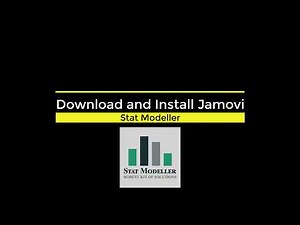 How to install Jamovi Statistical Software | Stat Modeller