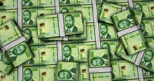 Mozambique money Mozambican Metical banknotes 3d animation. 1000 MZN packs concept of inflation, economy, crisis, business, banking, debt and finance.