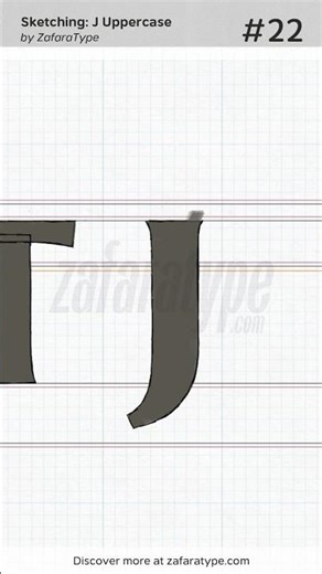 From Sketching to Digitizing: Designing the 'J' for Feldora Font #Shorts #Font #FontLab #Typography