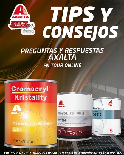 ¿Tienes dudas sobre los productos Axalta? En este video te damos las respuestas a tus preguntas de este mes. Te contamos lo que querías saber: tips, consejos y mucho más. #AxaltaEnTourOnline | Axalta Club del Pintor