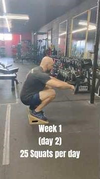 25 Slant Board Squats per day #squats