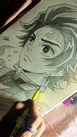 Art Kamando Tanjiro 🎨 #trending #anime #art #tanjiro #viral