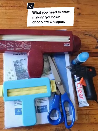 What you need to start making your own chocolate wrappers #SAMA28 #diy #canvatemplates #smallbusiness #chocolatewrappers