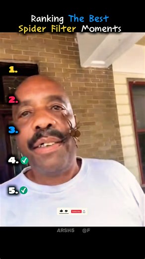 Ranking The Best Spider Filter Moments #funny #filter #spider #shorts #viralvideo