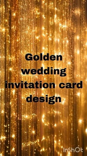 Royal Golden Wedding Invitation Card Design Elegant floral luxury invitation design made in Canva 💛
