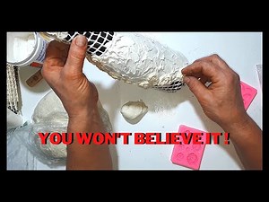 HOW to Decorate a GLASS Bottle with Modeling Paste? How do you DECORATE glass bottles ?🍾Step by Step