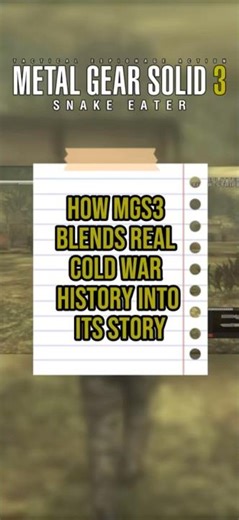 How MGS3 Blends Real Cold War History Into Its Story
