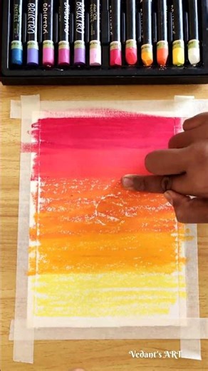 Easy Oil pastel drawing #art #shorts