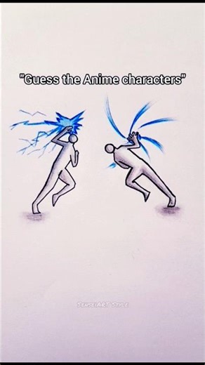 Guess the Anime characters 😳❔️#anime #drawing #stickman #tutorial #art #draw #howtodraw #fyp #shorts