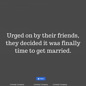 An older couple, who were both widowed, had been going out with each other for a long time. | Comedy Company