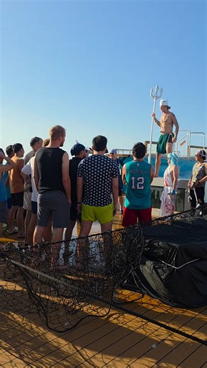 The line-crossing ceremony, also known as Crossing the Line, is an initiation rite in some English-speaking countries that commemorates a person's first crossing of the equator. #everyonefollowers | Manginsay L Allan