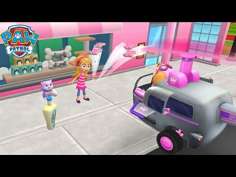 PAW Patrol Rescue World #7 🐶Ride around Adventure Bay with SKYE & Help KATIE!