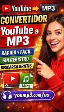 Convertidor de YouTube a MP3 GRATIS ⚡ Rápido y Sin Registro