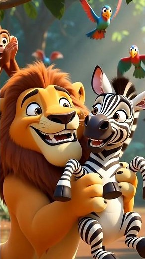 Leo the Lion Helps Ziggy the Zebra | Kids Jungle Cartoon Story